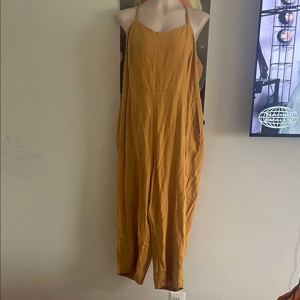 Old Navy Golden Yellow Marigold Jumpsuit